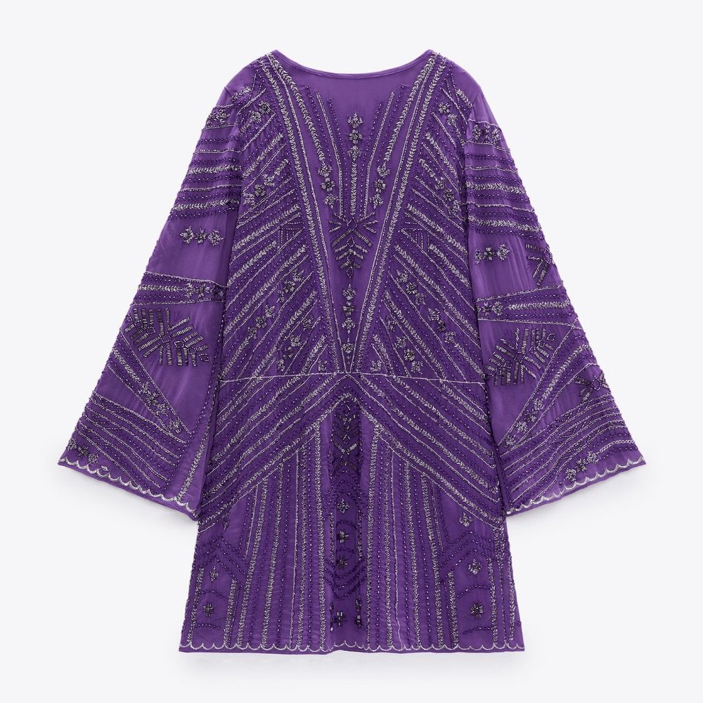 Zara Beaded Tunic Dress - Picture 9 of 12